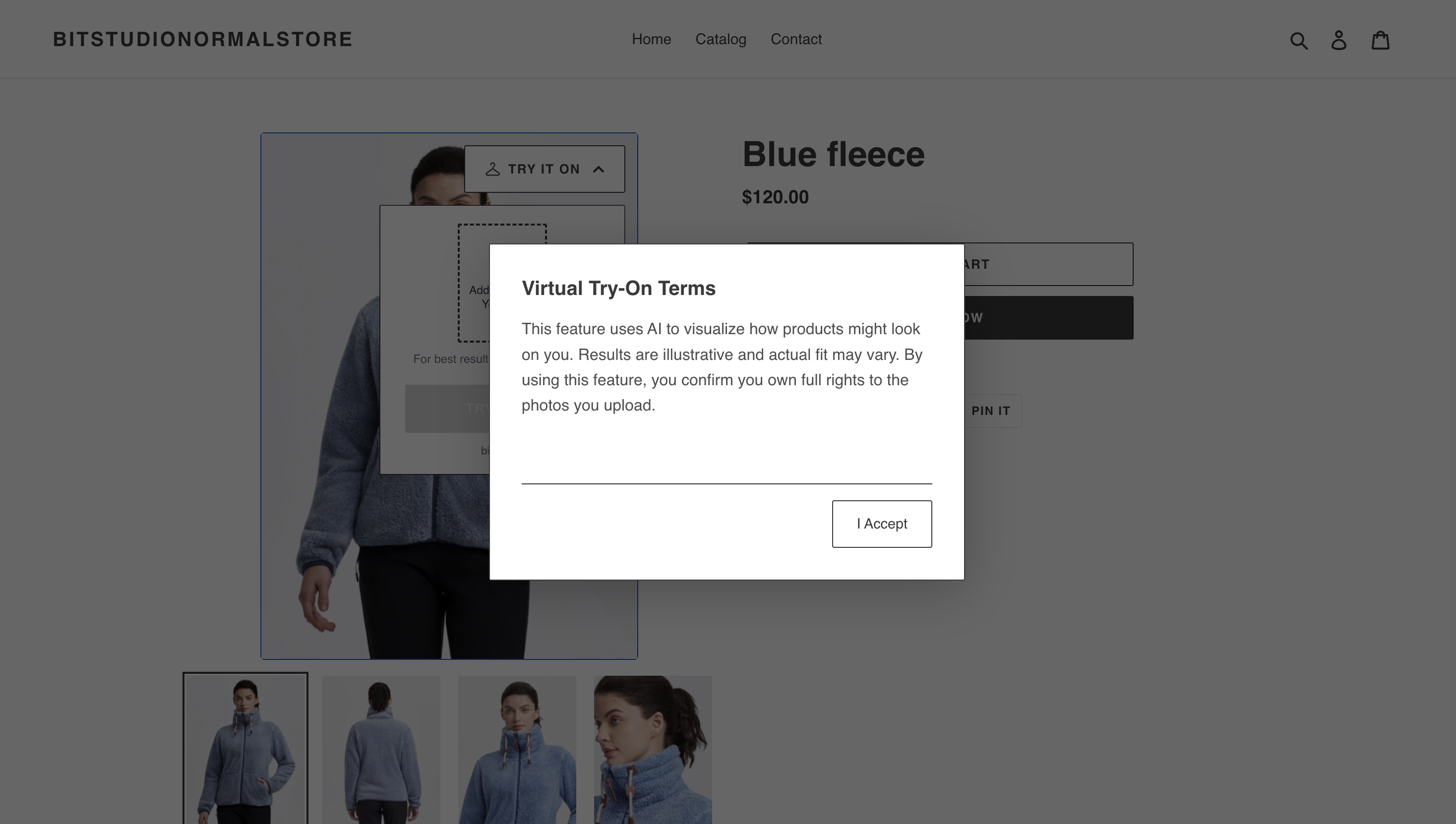bitStudio Virtual Fitting Room screenshot