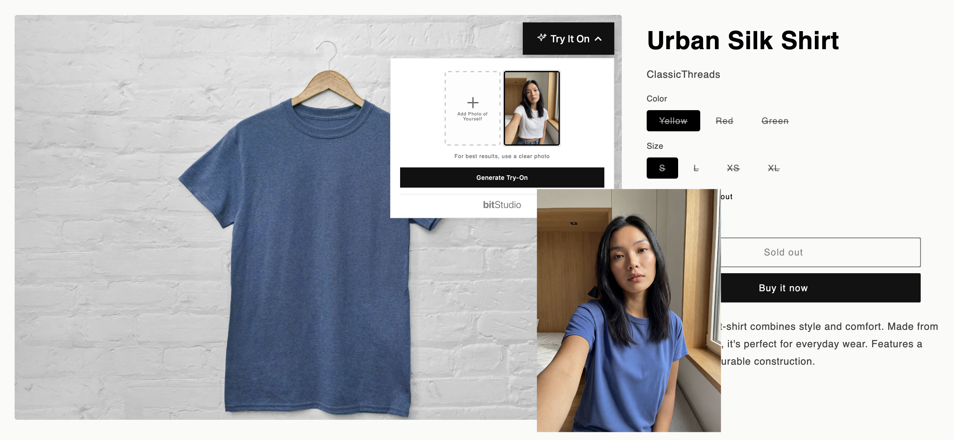 bitStudio Virtual Fitting Room screenshot