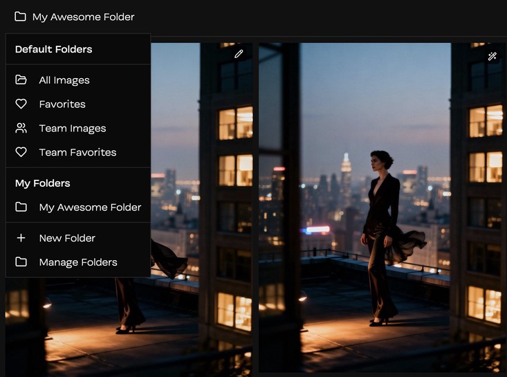Folder Management Screenshot